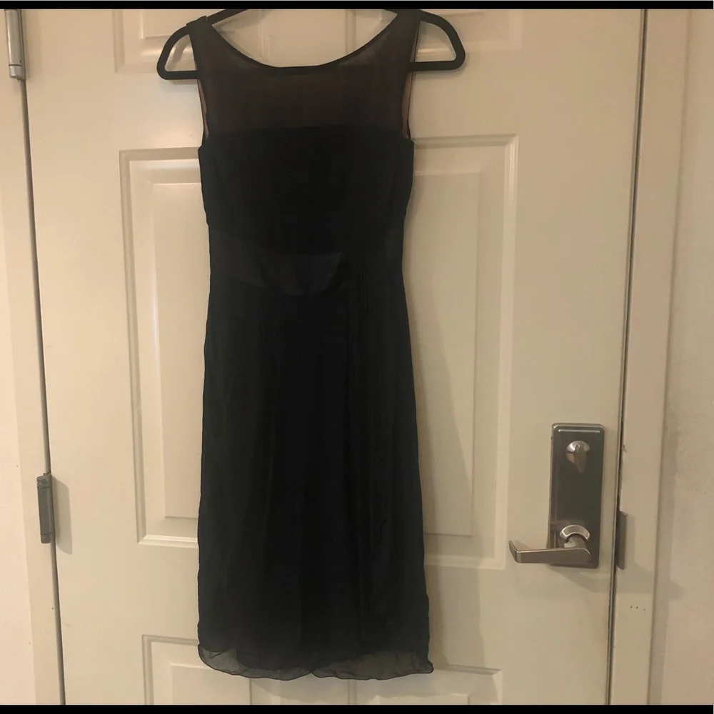 RED Valentino Cascade overlapping Black Dress Sz 0 - Picture 1 of 12
